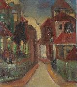 Georges Jansoone Street view USA oil painting artist